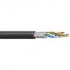 Belden Cat5e Ethernetové kabely, řada: 74002PU, Černá, Polyuretan 305 m, typ pláště: Stíněné Stíněný Belden Cat5e Ethernetové kabely, řada: 74002PU, Černá, Polyuretan 305 m, typ pláště: Stíněné Stíněný