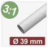 Quadrios 25CA636 smršťovací bužírka s lepidlem bílá 39 mm 13 mm Poměr smrštění:3:1 metrové zboží Quadrios 25CA636 smršťovací bužírka s lepidlem bílá 39 mm 13 mm Poměr smrštění:3:1 metrové zboží