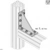 Bosch Rexroth 8 mm Rohový konektor Propojovací komponent 90 x 90 mm, 90 x 180 mm, 90 x 360 mm Bosch Rexroth 8 mm Rohový konektor Propojovací komponent 90 x 90 mm, 90 x 180 mm, 90 x 360 mm