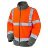 Leo Workwear Oranžová Unisex Reflexní flísová bunda L Leo Workwear Oranžová Unisex Reflexní flísová bunda L