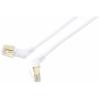 Renkforce RF-6071574 RJ45 síťové kabely, propojovací kabely CAT 8 S/FTP 2.00 m bílá Zásuvné kontakty otočné o 360°, Zahnutý kabelový vývod 1 ks Renkforce RF-6071574 RJ45 síťové kabely, propojovací kabely CAT 8 S/FTP 2.00 m bílá Zásuvné kontakty otočné o 360°, Zahnutý kabelový vývod 1 ks