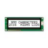 Monochromatický LCD displej MC21609AB6W-FPTLW-V2, řada: AB Alfanumerické podsvícení LED Bílá 8bitový Midas Bílá 2 x 16
