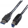 Roline USB kabel USB 3.2 Gen1 (USB 3.0 / USB 3.1 Gen1) USB-A zástrčka, USB-B zástrčka 1.80 m černá stíněný 11.02.8870
