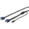 StarTech.com Kabel KVM Vnější, A: VGA, B: USB typu A Vnější 1.8 m, Černá