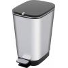 Curver CHIC BIN STYLE Abfallbehälter M [25L], silber 272236 odpadkový koš, plast, stříbrná, 1 ks