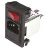 Bulgin Filtr IEC 6A, řada: BZV C14 Vnější, Zacvakávací montáž 5 x 20 mm, 250V ac 1pólový, 70 °C 1, -40 °C BZV01/A0620/02