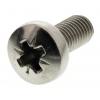 RS PRO Šroub s nízkou půlkulovou hlavou Pozidriv, Obyčejný, Nerezová ocel hlavice Kónická 12.0 mm