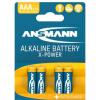 Ansmann X-Power mikrotužková baterie AAA 1.5 V 4 ks Ansmann X-Power mikrotužková baterie AAA 1.5 V 4 ks