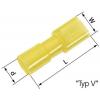 LAPP 61794970 faston zásuvka Šířka zástrčky: 6.3 mm Tloušťka konektoru: 0.8 mm 180 ° plná izolace modrá 100 ks
