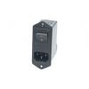 Schaffner Filtr IEC 10A, řada: FN280 Vstup IEC, Zadní, Přední montáž 5 x 20 mm, 250V ac 2 póly, 400Hz Faston, 85 °C 2, Schaffner Filtr IEC 10A, řada: FN280 Vstup IEC, Zadní, Přední montáž 5 x 20 mm, 250V ac 2 póly, 400Hz Faston, 85 °C 2,