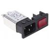 Bulgin Filtr IEC 6A C14 Vnější, Zacvakávací montáž, 250V ac 2 póly BZM27/A0620/59B