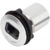 zásuvkový modul RJ45 RJ45 zásuvka, vestavná TRU COMPONENTS 1417397, černá, 1 ks