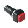 Tlačítko panelové PB14AR, OFF-ON, 250 V / 0,5 A, červené