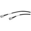 Koaxiální kabel, řada: RP-TNC LMR-195, Černá Polyetylen, vnější průměr: 4.95 mm OD 1 m 50 Ω Siemens S koncovkou
