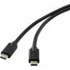 Renkforce USB kabel USB 3.2 Gen2x2 USB-C ® zástrčka 2.00 m černá stíněný RF-4531576