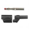 Mueller Electric Banánek, 4 mm, 60V, 20A, Černá, Vnější Pájecí, materiál kontaktu: Slitina berylia a mědi, délka: 53 mm Mueller Electric Banánek, 4 mm, 60V, 20A, Černá, Vnější Pájecí, materiál kontaktu: Slitina berylia a mědi, délka: 53 mm