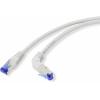 Renkforce RF-4892528 RJ45 síťové kabely, propojovací kabely CAT 6A S/FTP 0.50 m šedá 90° zatočeno dolů 1 ks Renkforce RF-4892528 RJ45 síťové kabely, propojovací kabely CAT 6A S/FTP 0.50 m šedá 90° zatočeno dolů 1 ks