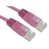 RS PRO Cat5e Ethernetové kabely, Růžová, Polyvinylchlorid, A: RJ45, 80V 0.2 m Vnější, B: RJ45 Vnější, typ pláště: UTP