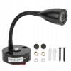 Flexibilní čtecí LED lampa černá, stmívatelná, 12-24V, 3W, teplá bílá