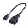 Roline Vysoká rychlost 15 cm, A: Vnitřní Micro HDMI, B: Vnější HDMI Roline Vysoká rychlost 15 cm, A: Vnitřní Micro HDMI, B: Vnější HDMI