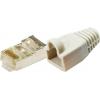 LogiLink MP0011, zástrčka, rovná, počet pólů: 8P8C, šedá, 100 ks