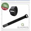 Quadrios 25CA571 kabelový manažer na suchý zip ke spojování háčková a flaušová část (d x š) 250 mm x 20 mm černá 10 ks
