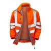 PULSAR Oranžová Unisex Reflexní flísová bunda XL PULSAR Oranžová Unisex Reflexní flísová bunda XL