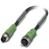 Kabel ovladače snímače, A: Vnější, A: M8, Rovný 3, B: M12, Přímý, B: Vnitřní, 48V ac 3, IP65, IP67, IP68, řada: SAC-3P