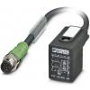 Phoenix Contact SAC-3P-MS/ 0,3-PUR/BI-1L-Z SCO upravený zástrčkový konektor pro senzory - aktory, 1435137, piny: 3, 30.00 cm, 1 ks