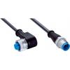 Kabel konektoru, A: Vnitřní, A: M12, Pravoúhlý 5, B: M12, Přímý, B: Vnější, 1.5kV 3, IP65, IP66K, IP67, řada: YG2A15