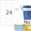 Herma 4360 univerzální etikety 70 x 36 mm papír bílá 600 ks trvalé inkoustová tiskárna, laserová tiskárna, barevná laserová tiskárna, kopírka, barevná kopírka,