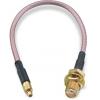 Koaxiální kabel, řada: MMCX, SMA RG316, Černá Polytetrafluorethylén, vnější průměr: 2.49 mm OD 152.4 mm 50 Ω Wurth Koaxiální kabel, řada: MMCX, SMA RG316, Černá Polytetrafluorethylén, vnější průměr: 2.49 mm OD 152.4 mm 50 Ω Wurth