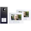 m-e modern-electronics Vistus VD ALU 6720 A kabelový domovní video telefon kompletní sada, pro 2 rodiny, antracitová, 41177