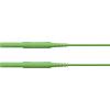 Schützinger bezpečnostní měřicí kabely zástrčka 4 mm zástrčka 4 mm 50.00 cm zelená 1 ks