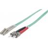 Intellinet 751001 optické vlákno optické vlákno kabel 2.00 m tyrkysová [1x ST zástrčka - 1x zástrčka LC] 50/125 µ Multimode OM3