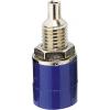 TRU COMPONENTS zdířka pro banánek zásuvka, vestavná vertikální Ø pin: 4 mm modrá 1 ks