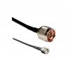 Koaxiální kabel, řada: C58LL-RPSM-2438, Černá Vnější Polytetrafluorethylén, A: RP-SMA Vnější, B: Typ N 96 in Linx