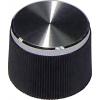 TRU COMPONENTS otočný knoflík černá (Ø x v) 21 mm x 15 mm 1 ks