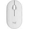 Logitech Pebble Mouse 2 M350s optická myš, přenos Bluetooth®, 3 tlačítko, 400 dpi, 4000 dpi, bílá