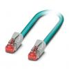 Phoenix Contact Cat5 Ethernetové kabely, Modrá, Polyuretan, 48V 1 m 8, typ pláště: Stíněné Stíněný