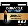 Duracell Optimum tužková baterie AA alkalicko-manganová, 1.5 V, 8 ks