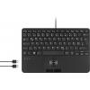 Perixx PERIBOARD-526 H DE USB klávesnice německá, QWERTZ černá USB hub, s kulovým ovládačem Perixx PERIBOARD-526 H DE USB klávesnice německá, QWERTZ černá USB hub, s kulovým ovládačem