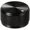 TRU COMPONENTS TC-11613816 otočný knoflík s označením černá (Ø x v) 30 mm x 17 mm hliník 1 ks