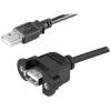 Lyndahl USB kabel USB 2.0 USB-A zástrčka, USB-A zásuvka 0.7 m černá LKPK015-07