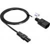 Akyga napájecí kabel 1.5 m černá