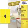 Avery-Zweckform 3459 univerzální etikety 105 x 480 mm papír žlutá 400 ks trvalé inkoustová tiskárna, laserová tiskárna, barevná laserová tiskárna, kopírka,