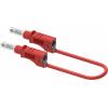 Electro PJP 2211/600V-CD1-50R měřicí kabel banánková zástrčka 50 cm červená 1 ks Electro PJP 2211/600V-CD1-50R měřicí kabel banánková zástrčka 50 cm červená 1 ks