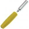 RS PRO Zásuvka na banánky, 4 mm, 30V, 24A, Žlutá, Vnitřní Pájecí, materiál kontaktu: Mosaz, délka: 35 mm, pokovení RS PRO Zásuvka na banánky, 4 mm, 30V, 24A, Žlutá, Vnitřní Pájecí, materiál kontaktu: Mosaz, délka: 35 mm, pokovení