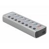 Delock 63264 USB Hub 7 portů USB-A USB 3.1 Gen1 5 GBit/s šedá 63264