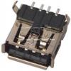 Konektor USB-A zásuvka, 90°, SMD, černý, HSU C8317-04AFDSB0R Konektor USB-A zásuvka, 90°, SMD, černý, HSU C8317-04AFDSB0R